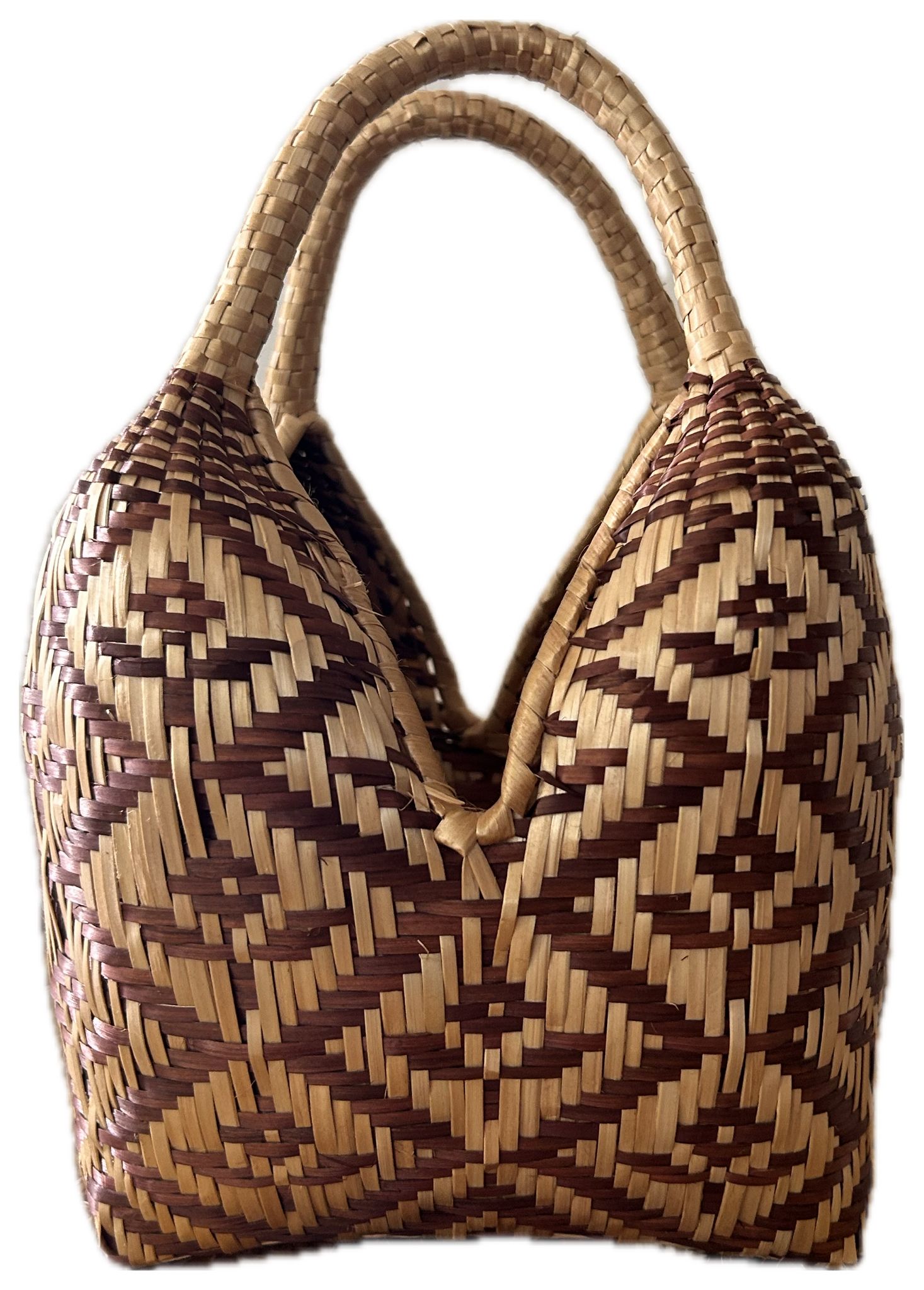 Bolso "Brunita" flor natural y marrón