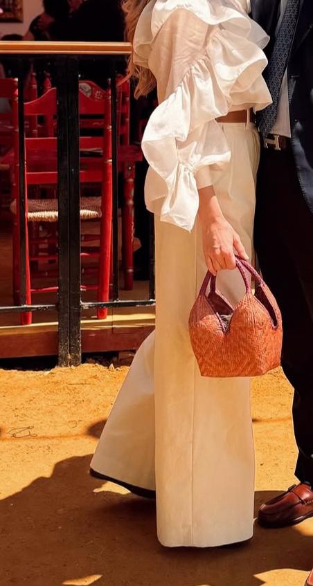 Bolso "Brunita" rosa y naranja