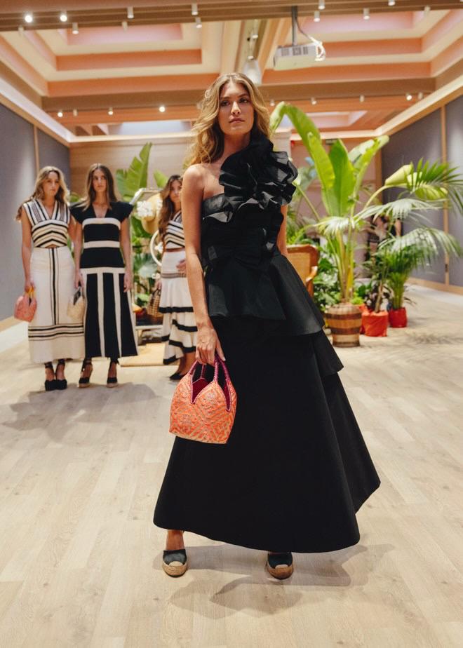 Bolso "Brunita" rosa y naranja