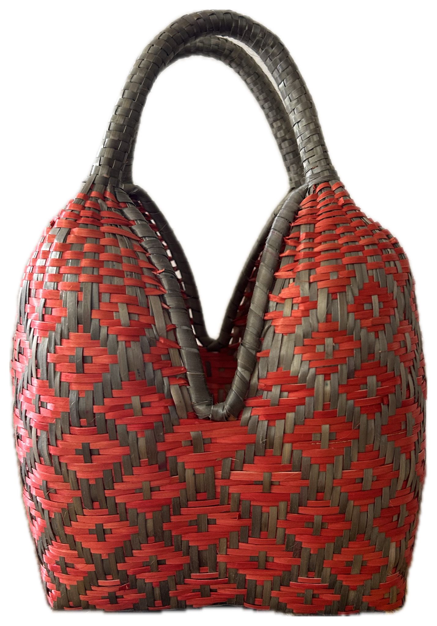 Bolso "Brunita" naranja y verdoso