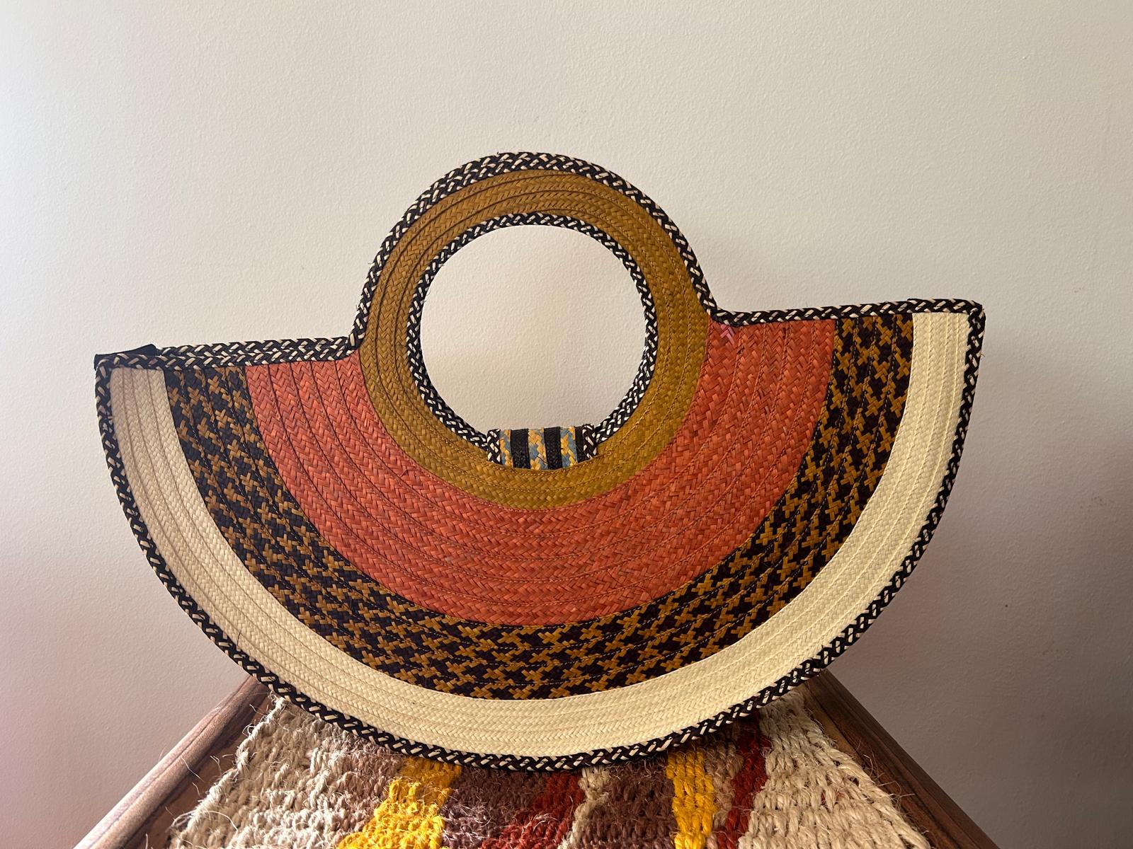 Bolso "Guatapé" turquoise con asa tejida 03