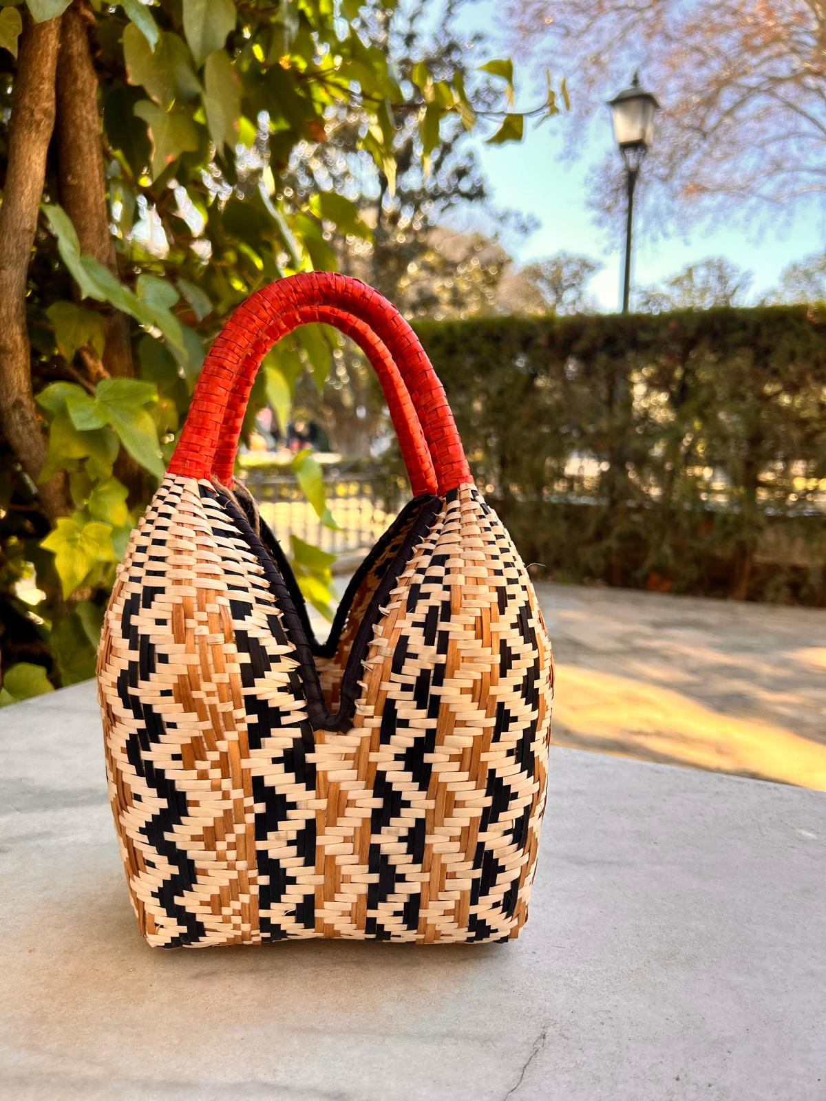 Bolso "Brunita" zig-zag
