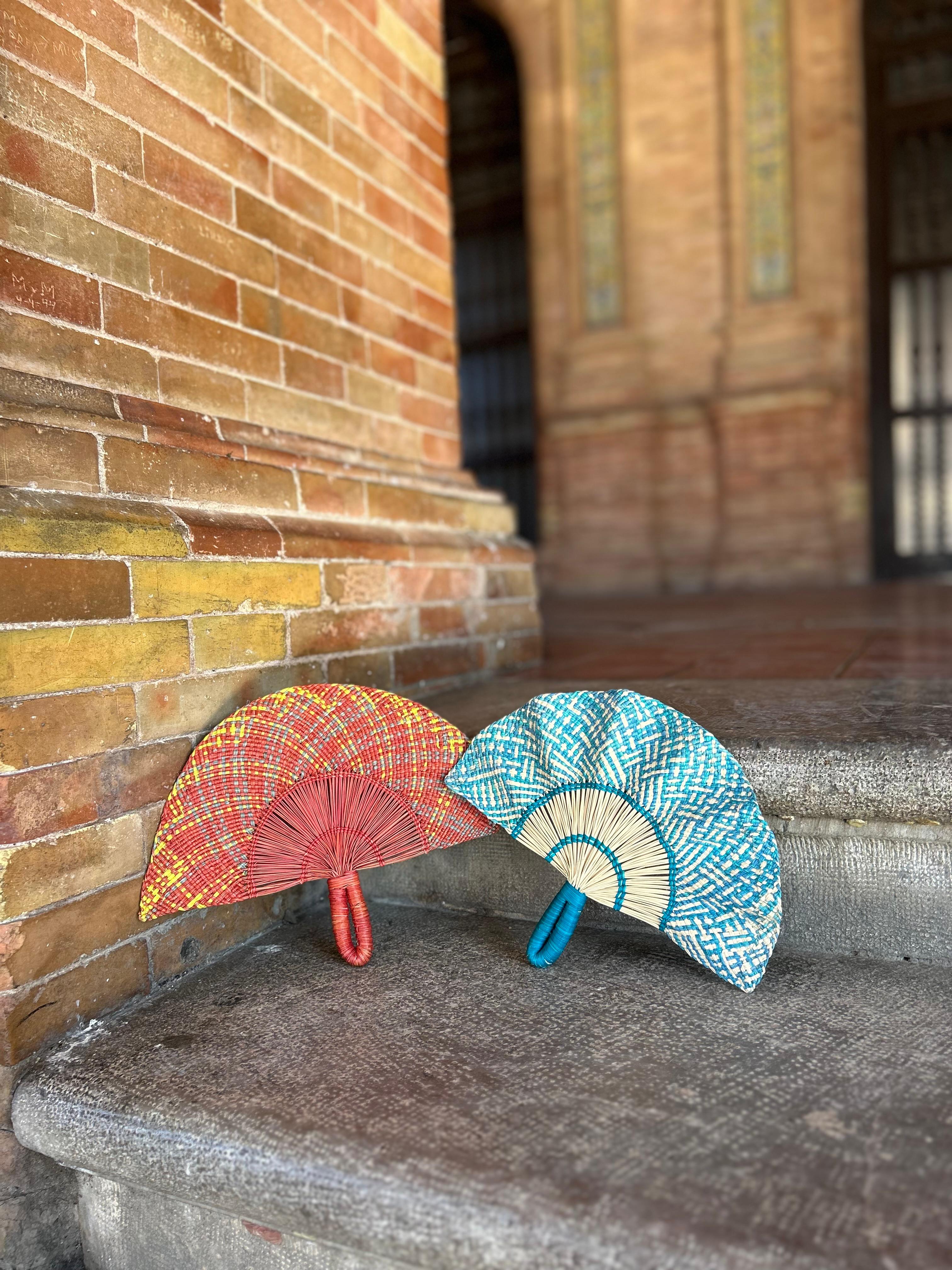 Abanico "Tunja" rojo anaranjado