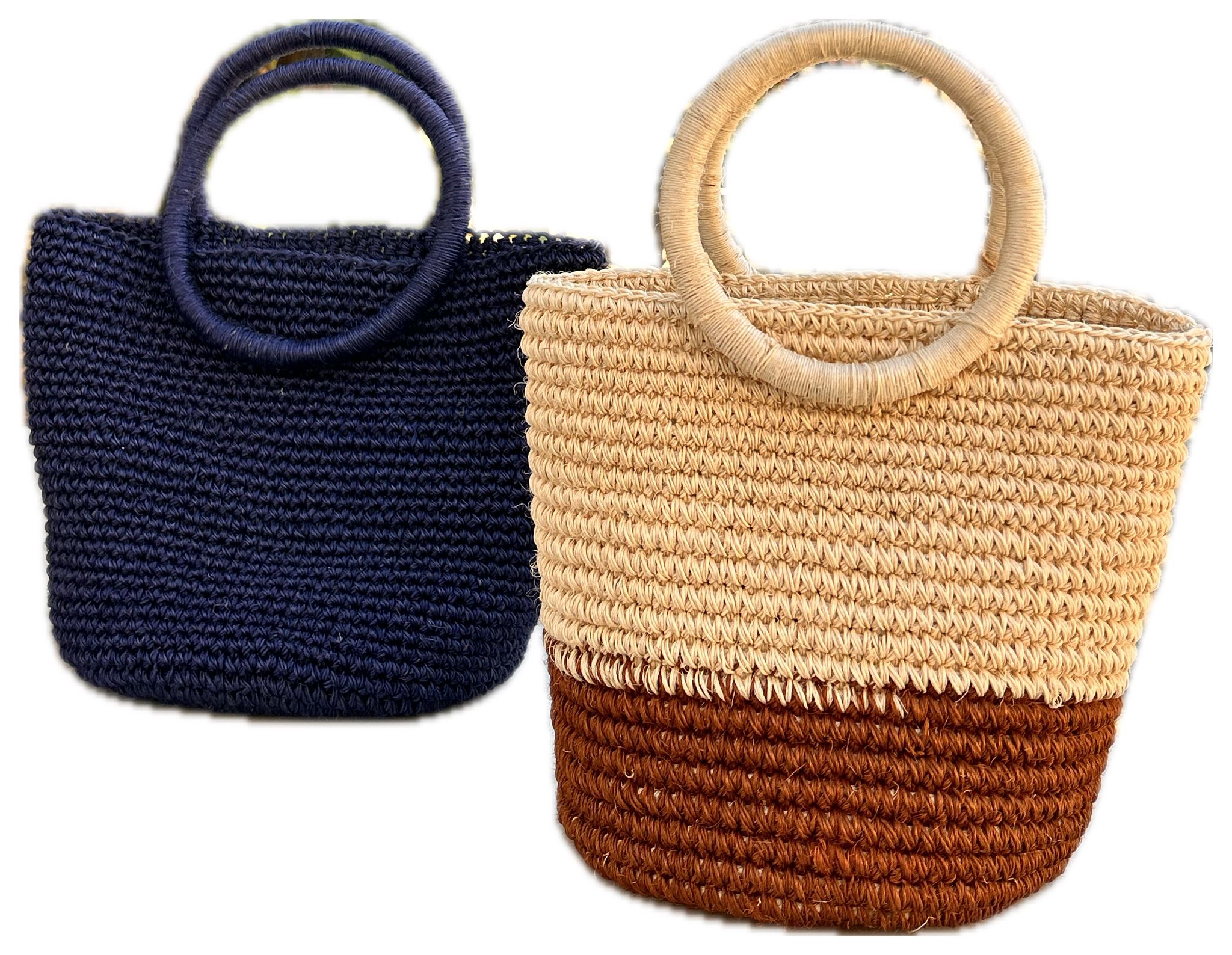 Bolso "Cloe"  grande asa redonda azul Klein