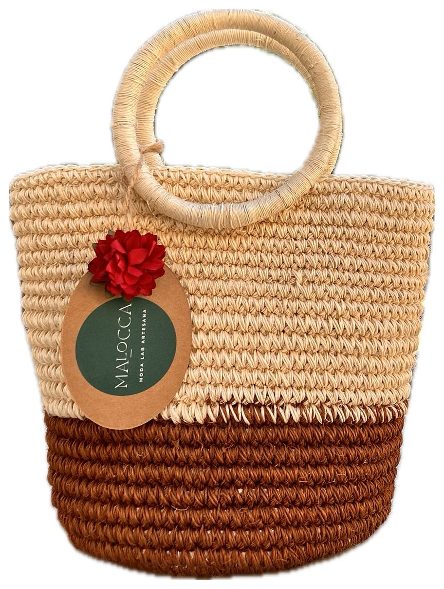 Bolso "Cloe"  grande asa redonda bitono