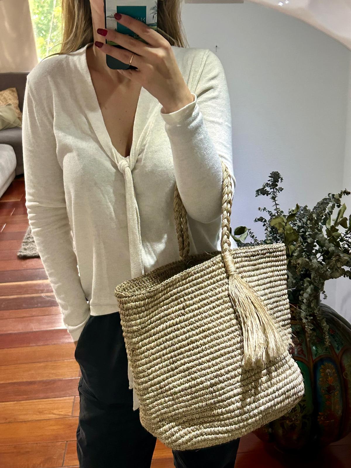 Bolso "Cloe" grande natural