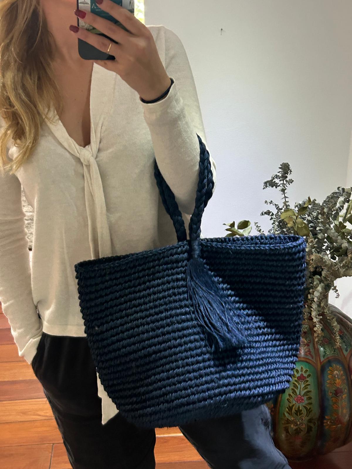 Bolso "Cloe" grande azul marino