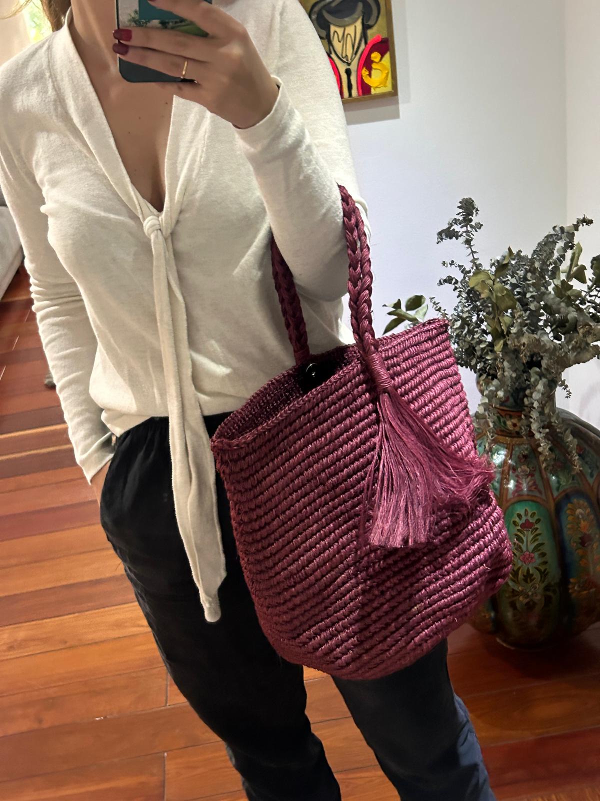 Bolso "Cloe" grande vino
