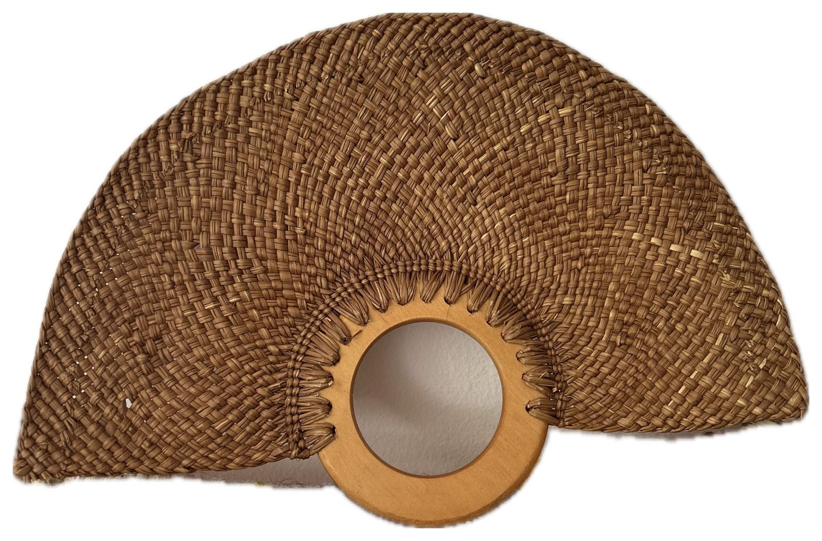 Abanico "Muiscas" marrón