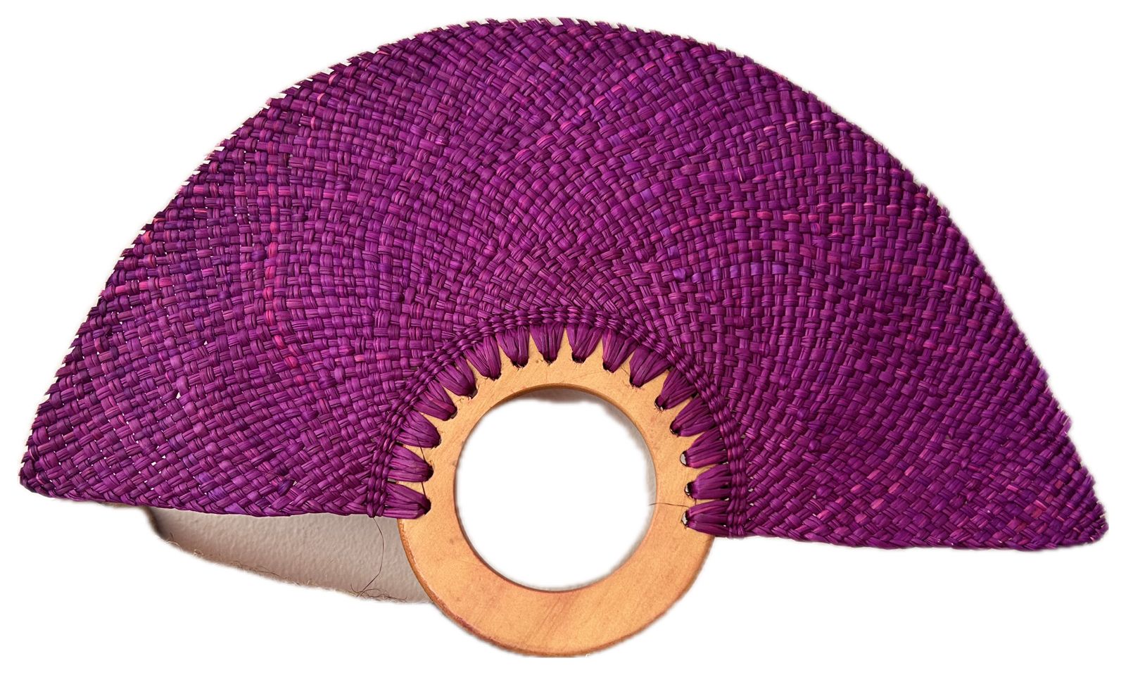 Abanico "Muiscas" morado