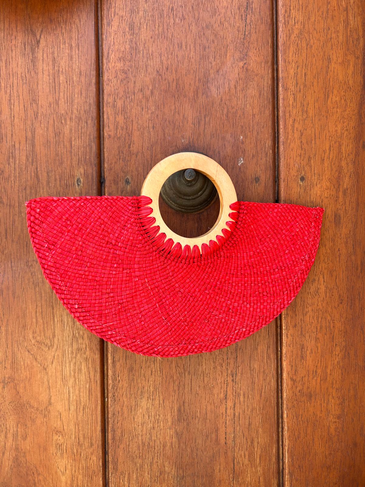 Abanico "Muiscas" rojo