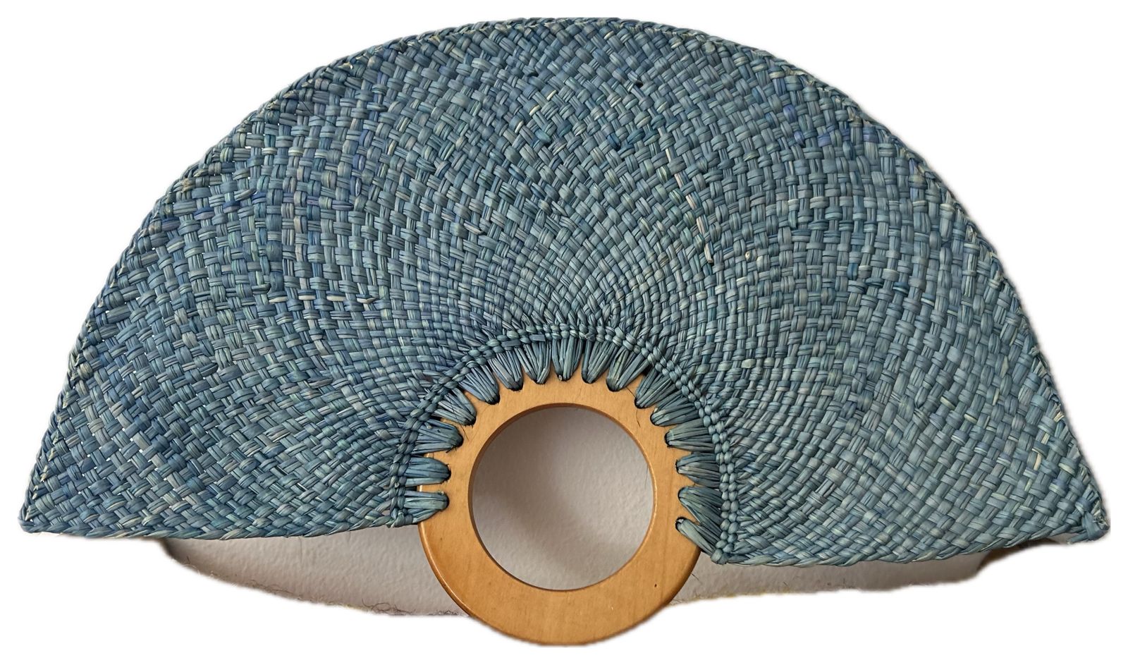 Abanico "Muiscas" turquesa