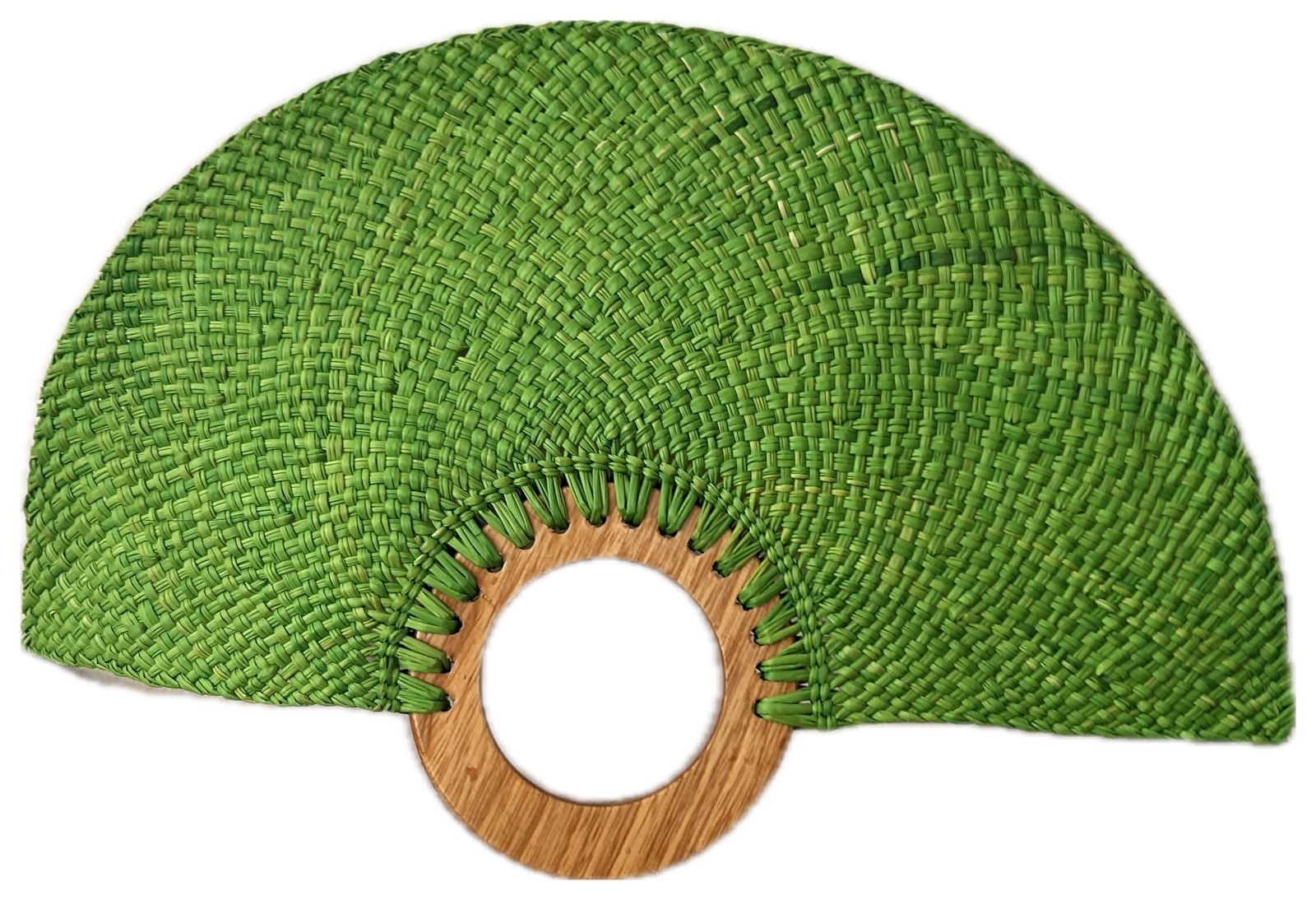 Abanico "Muiscas" verde neón