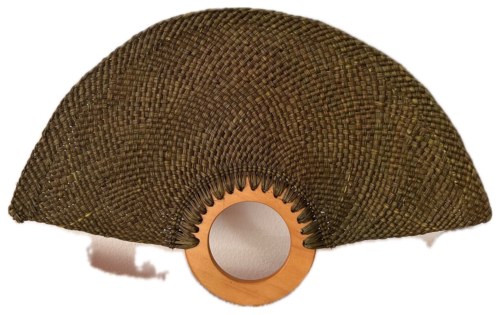 Abanico "Muiscas" verde oscuro