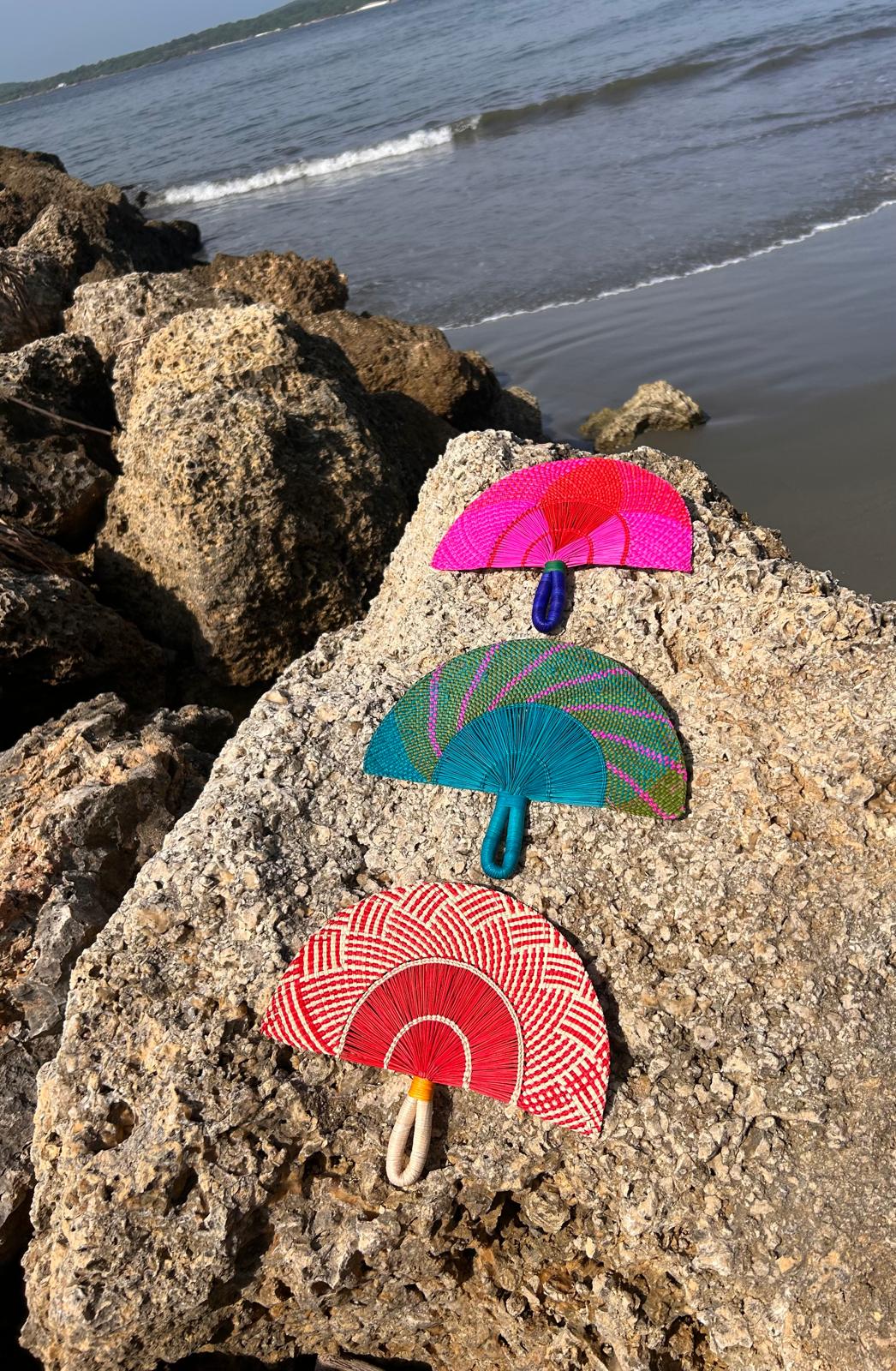 Abanico "Tunja" rojo