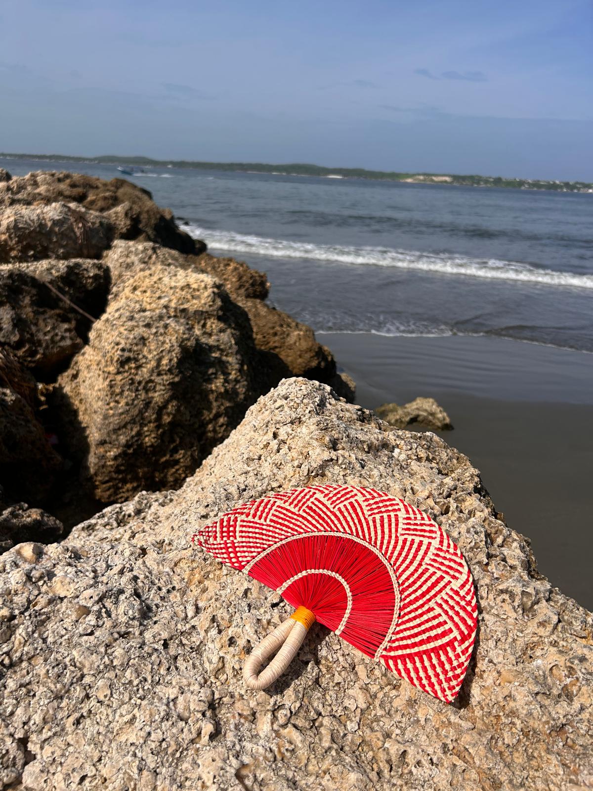 Abanico "Tunja" rojo