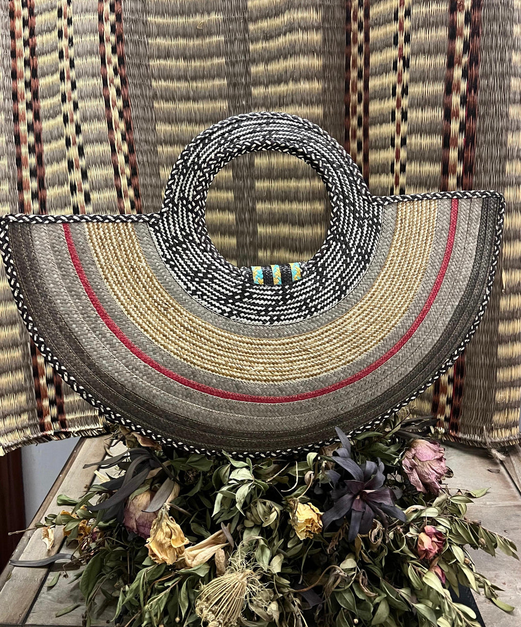 Bolso "Guatapé" turquoise con asa tejida 02