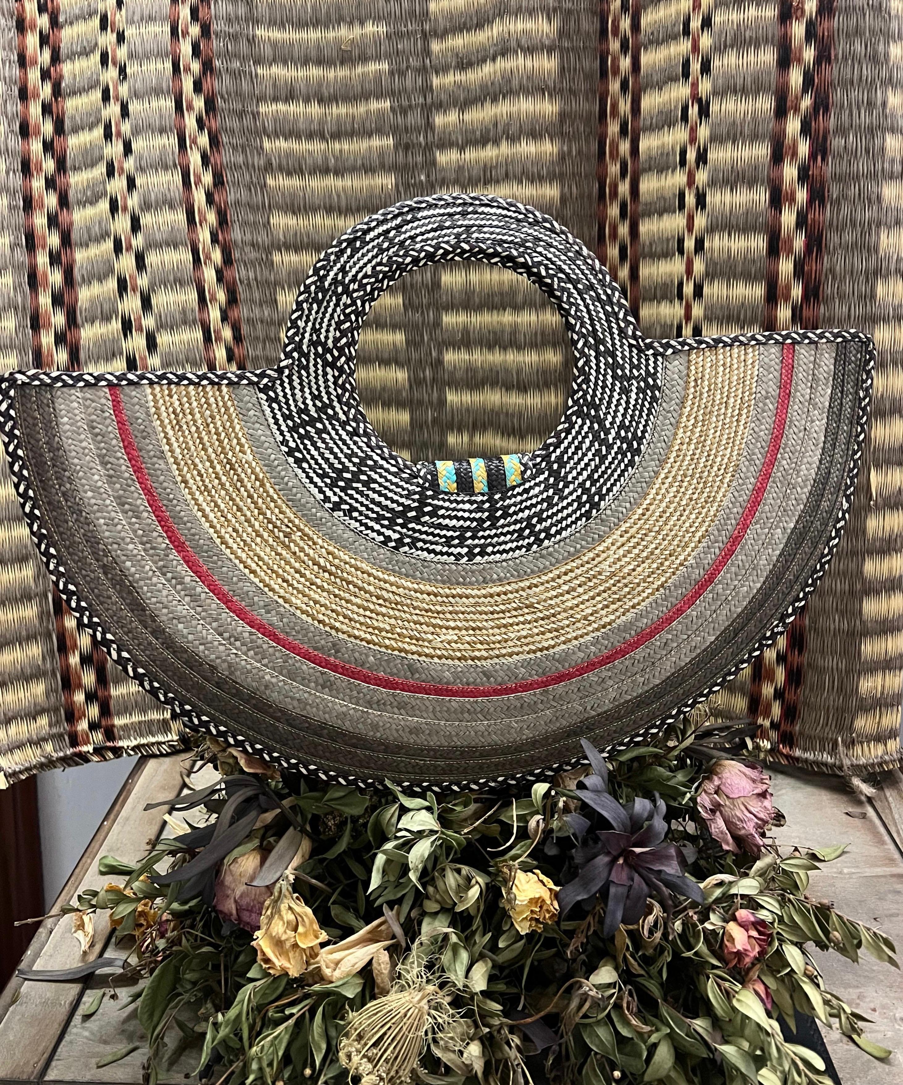 Bolso "Guatapé" turquoise con asa tejida 02