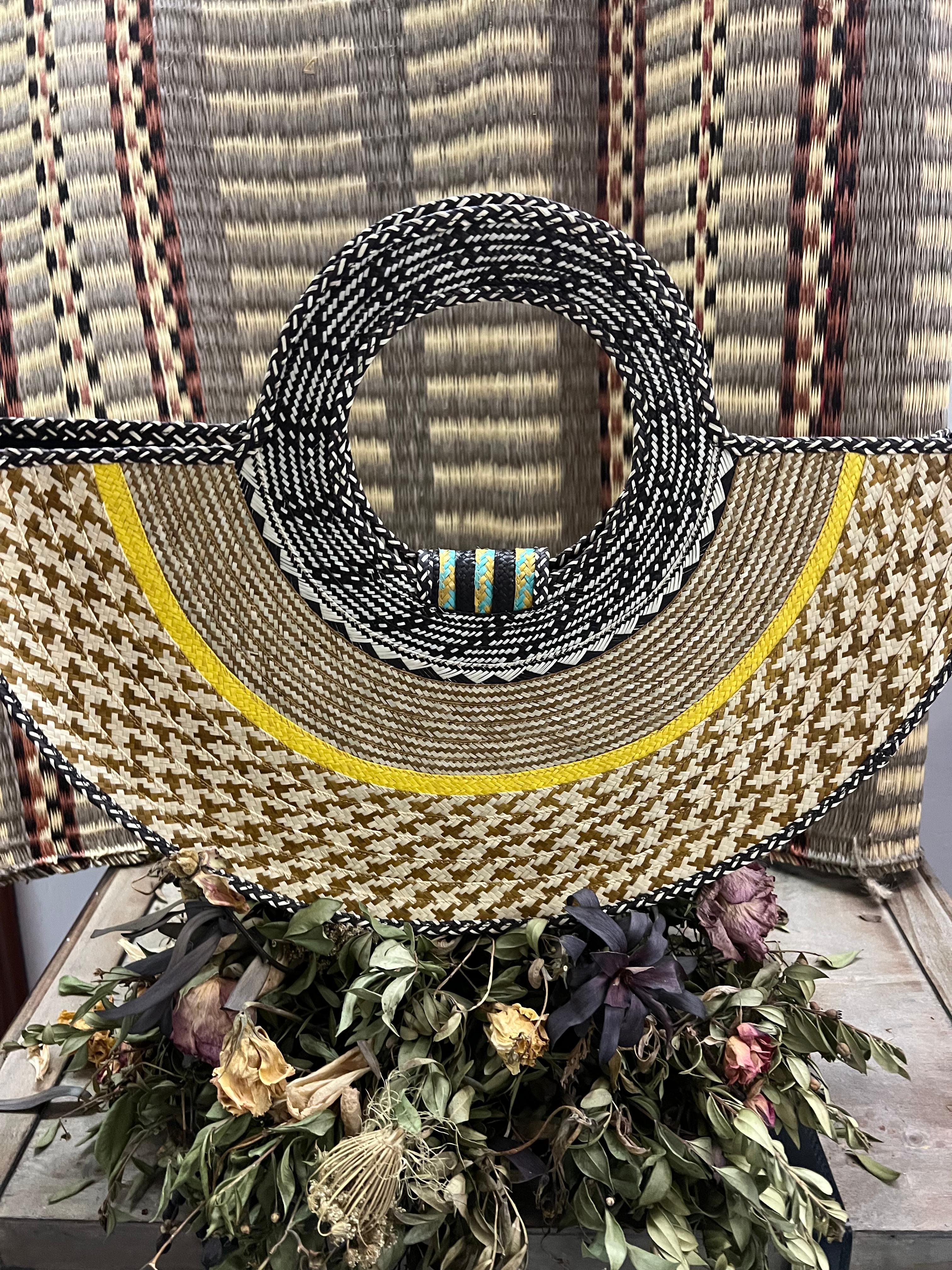 Bolso "Guatapé" turquoise con asa tejida 04
