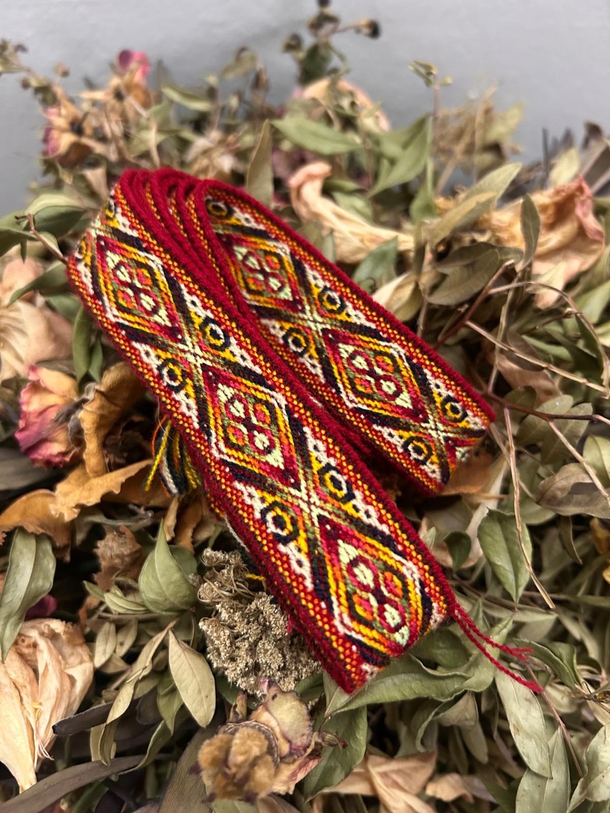 Fajín rojo y blanco 3 cm
