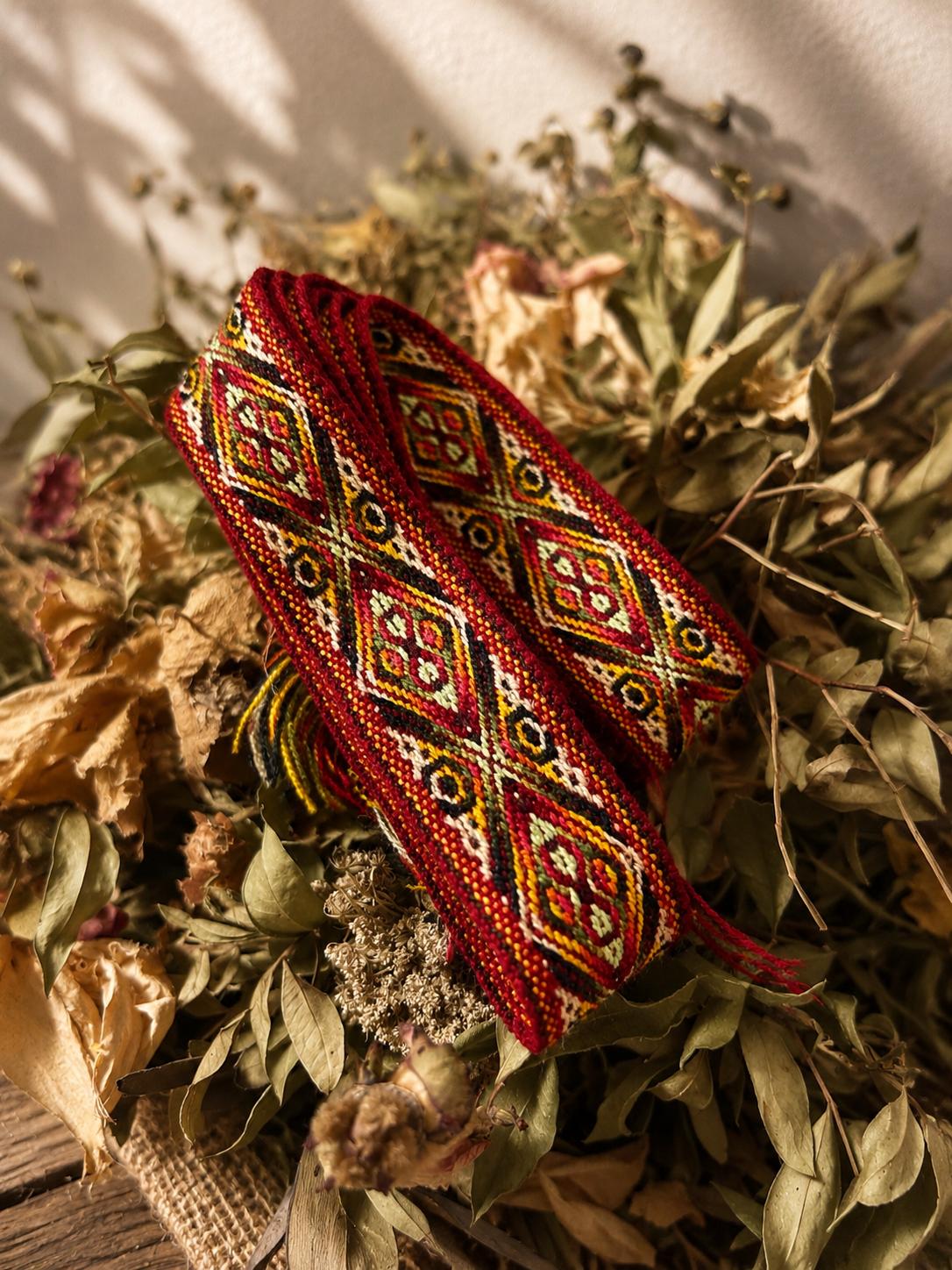 Fajín rojo y blanco 3 cm