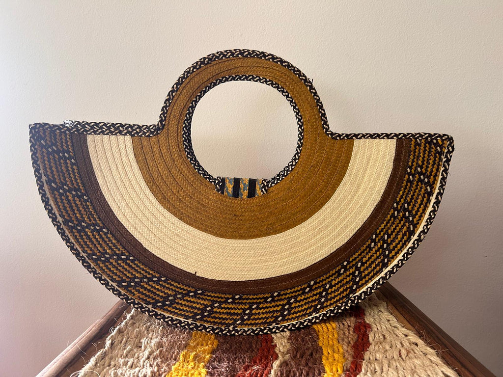 Bolso "Guatapé" turquoise con asa tejida 01