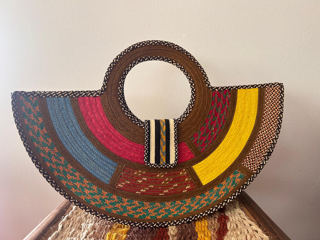 Bolso "Guatapé" fresón con asa tejida 03