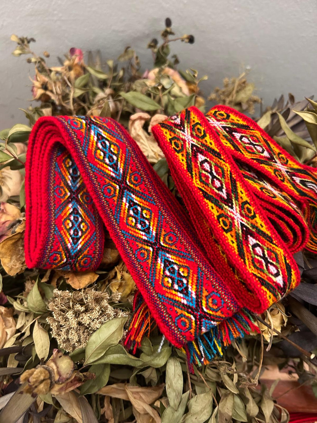 Fajín rojo y azul 4 cm