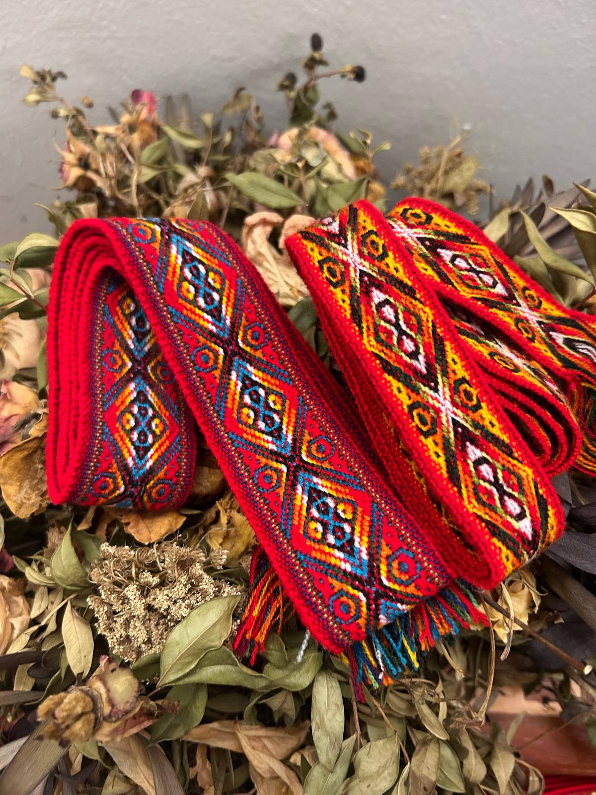 Fajín rojo y azul 4 cm